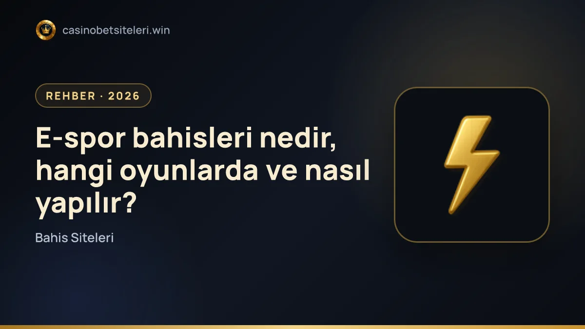 E-spor bahisleri nedir, hangi oyunlarda ve nasıl yapılır?